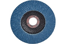 Круг лепестковый торцевой циркониевый 125 мм, р100 Vertextools 13125-100