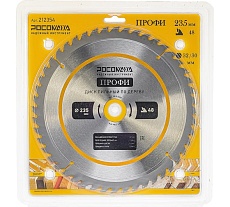 Пильный диск по дереву ПРОФИ 235х32/30 мм, 48Т РОСОМАХА 212354