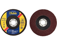 Круг лепестковый торцевой плоский Т27 Р40, 125х22 мм KUBIS 07-00-2704