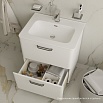 Мебель для ванной Iddis Brick 60 см напольная, белый