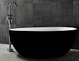Акриловая ванна Abber AB9279MB 150x150 черный матовый