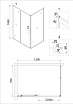 Душевой уголок Niagara Nova NG-42-12AG-A70G 120x70 прозрачный, золото