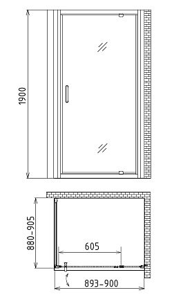 Душевой уголок Gemy Sunny Bay S28170-A90 90x90