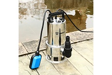 Насос дренажный Deko DWP-1000P (грязевая, поплавок, 220В, 1000Вт, нержавеющая сталь) 076-0543