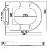 Крышка-сиденье для унитаза Am.Pm Spirit C707855WH с микролифтом