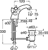 Смеситель для раковины Roca Florentina A5072118A0