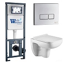 Комплект Weltwasser 10000006480 унитаз Kehlbach 004 GL-WT + инсталляция Marberg 410 + кнопка Mar 410 SE