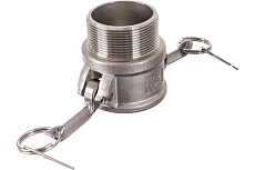 Камлок тип B (розетка; наружная резьба BSP; 50 мм-2&quot;; нержавеющая сталь) TITAN LOCK TL200BSS