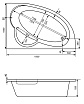 Акриловая ванна Santek Шри-Ланка 150x100 L/R