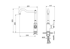 Смеситель для кухни Aquatek Классик AQ1580CR хром