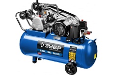 Ременной воздушный компрессор Зубр Профессионал, 380 В, 530 л/мин, 100 л ресивер, 3000 Вт, КПМ-530-100