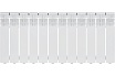 Радиатор алюминиевый литой Oasis eco 350/80/12 4640130986087