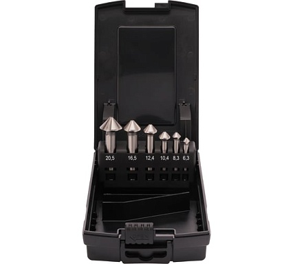 Набор зенковок UltimateCut 4s 90 градусов, 6.3-20.5 мм, 4z, HSS-G, 6 шт RUKO 102890RO