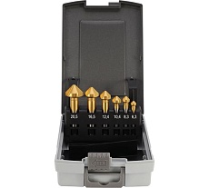 Набор зенковок H-Tools 90гр. 6.3-20.5мм 3z HSSE-Co5 TiN 6шт 795806EHT