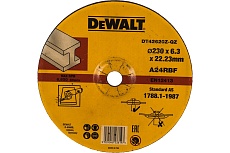 Круг обдирочный по металлу INDUSTRIAL 230х22,2 мм DeWalt DT42620Z