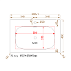 Раковина ЗОВ Oliveeka 70 см авиаль, белый матовый M115W70