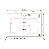 Раковина ЗОВ Oliveeka 70 см авиаль, белый матовый M115W70