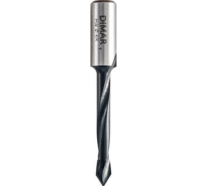 Сверло сквозное правое 6x40 мм, L70, хвостовик 10x25 мм, с лыской Dimar 2016167