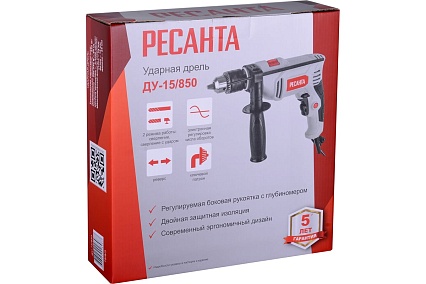 Ударная дрель Ресанта ДУ-15/850 75/8/3