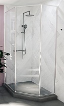 Душевой уголок Радомир Дарья PN 120x90 прозрачный, профиль хром, левый 1-10-2-1-0-354