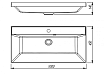 Раковина Style Line Asti 100 см серый шелк СС-00002479