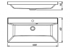 Раковина Style Line Asti 100 см серый шелк СС-00002479