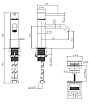 Смеситель для раковины Bossini Teo Z00701.043 с донным клапаном, золото cатинированное