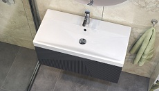 Мебель для ванной Velvex Edge 80 см графит