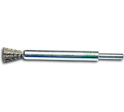 Щетка концевая гофрированная Lessmann Д12x120, ROF 0.30 мм, хвостовик 6 мм удлинённая 458361