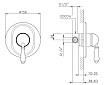 Смеситель для душа Nicolazzi El Capitan 3406BZ75 внешняя часть