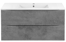 Тумба с раковиной Vincea Mia 100 см Beton
