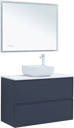 Мебель для ванной Aquanet Арт 100 см со столешницей, маренго