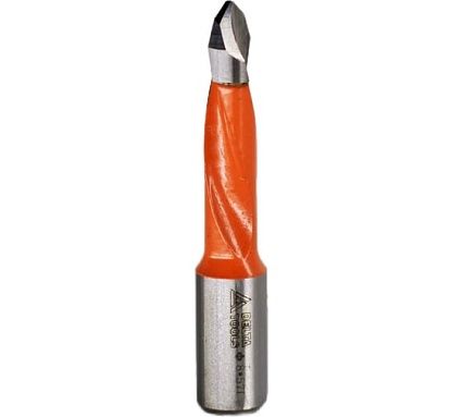 Сверло сквозное 8х57 мм, хв-к 10 мм, L Deltatools 06-0081