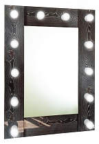 Зеркало Relisan Joy 60x80 см гримерное, с подсветкой