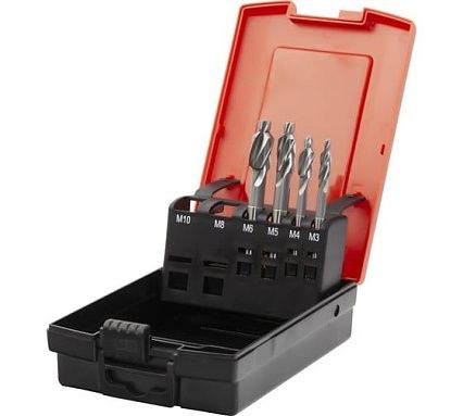 Набор цековок 90 градусов, М3-M6, HSS Bucovice Tools 850804