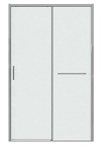 Душевая дверь Grossman Style 120x195 шиншилла, хром 100.K33.05.120.10.02
