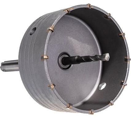 Коронка с державкой по бетону Зубр Профессионал 125 мм, SDS-Max 2918-125