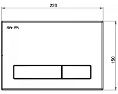 Кнопка смыва Am.Pm I014131 матовый хром