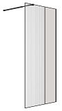 Душевая перегородка Niagara Nova NG-481-12FBLACK 120x200 рифленая/тонированная, профиль черный матовый
