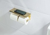Держатель туалетной бумаги Aquatek Оберон AQ4909BG шлифованное золото