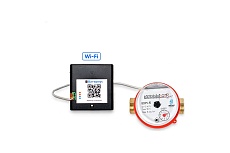 Wi-fi приставка к счётчикам воды и 1 счётчик воды Ватериус декаст вскм-15 80мм 100004