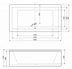 Акриловая ванна Cezares Plane PLANE-180-90-49-W37 180x90 см