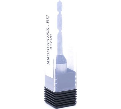 Сверло присадочное сквозное усиленное KJ1-V40203R (4х70 мм; хв-к 10 мм; правое вращение) МНОГОФРЕЗ 6566