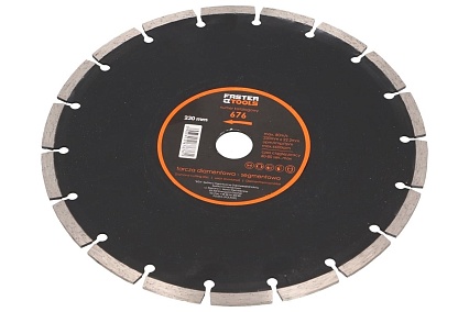 Диск алмазный сегментный 230x22,23x2,8 мм Faster Tools 676