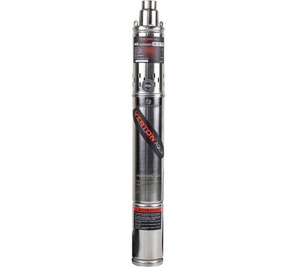 Скважинный винтовой насос Verton DW110/750S (750Вт,Qmax 35л/мин,Hmax 110м,d насоса 76мм, верх.забор) 01.13295.13330