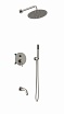 Душевой набор Vincea Villa VSFW-1VL3BN трехрежимный, брашированный никель
