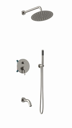Душевой набор Vincea Villa VSFW-1VL3BN трехрежимный, брашированный никель Душевой набор Vincea Villa VSFW-1VL3BN трехрежимный, брашированный никель