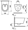 Подвесной унитаз Laufen Kartell Rimless 8.2033.6.000.000.1 безободковый