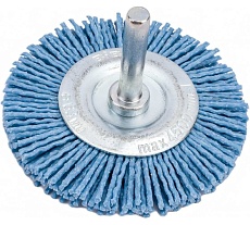 Щетка крацовка дисковая нейлон (63 мм) для дрели Biber 70995 тов-157166