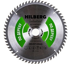 Диск пильный Industrial Дерево (260x30 мм; 60Т) Hilberg HW260